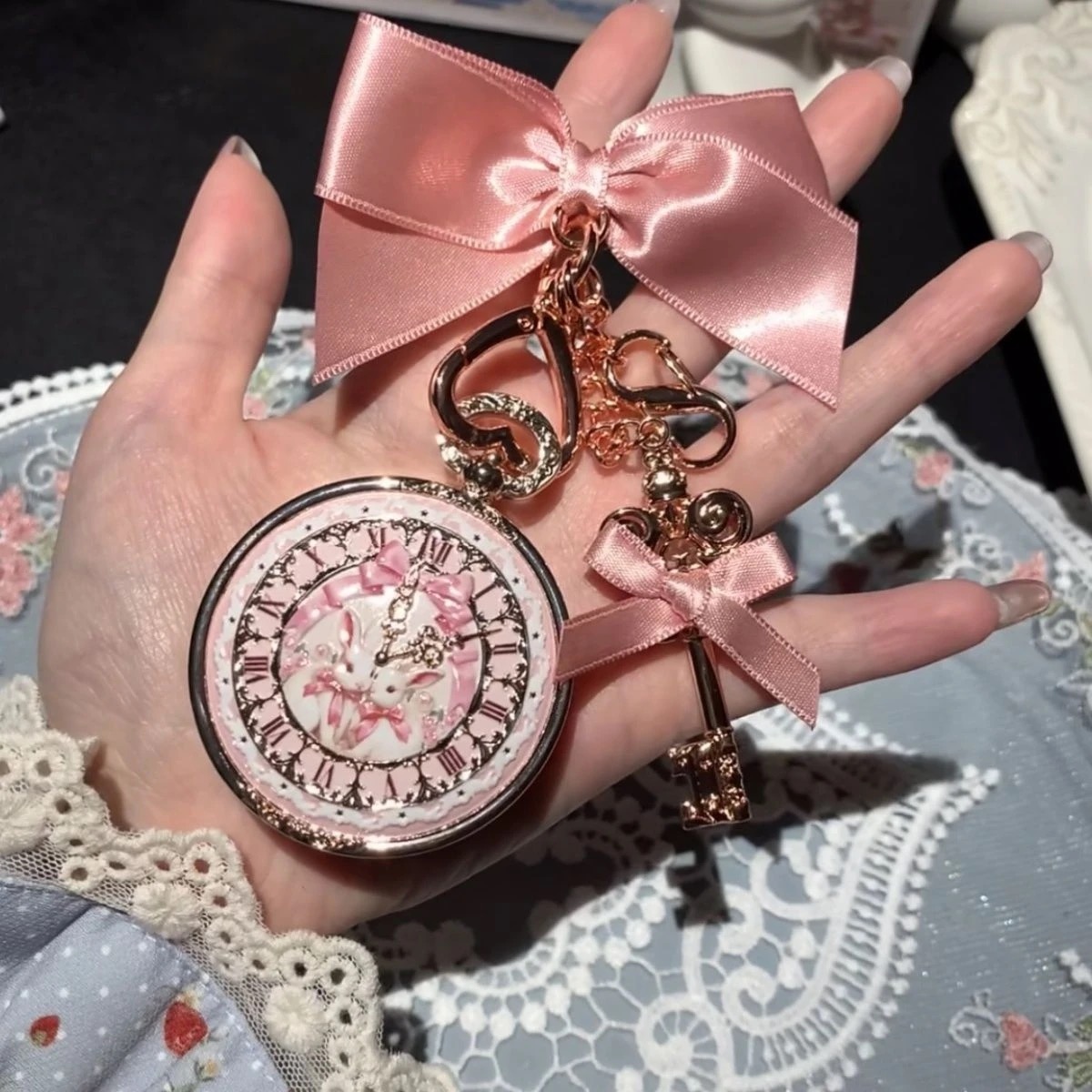 Flowerknows Bunny Garden Lipbalm Keychain