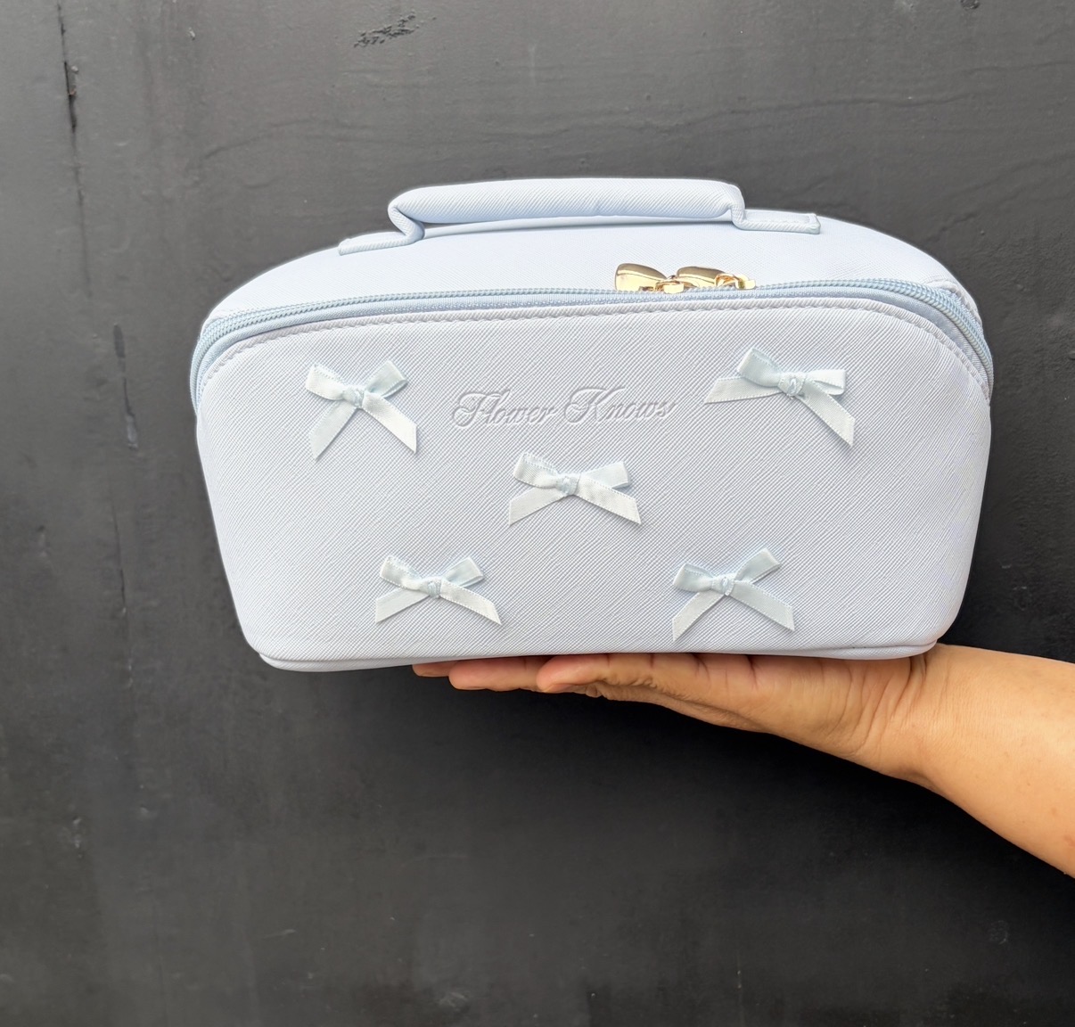 Flowerknows Makeup Bag Blue
